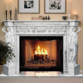 European Styles Modern Natural Stone Marble Wall Marble Fireplace